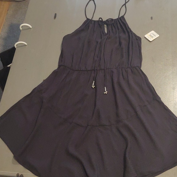 Black Summer Mini Dress - Picture 3 of 4